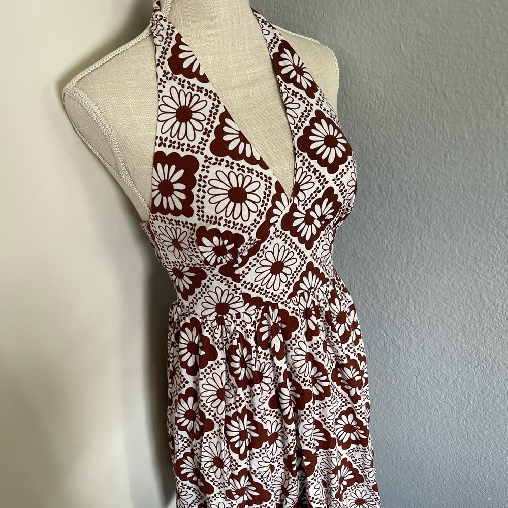 Urban Outfitters Printed Halter Mini Dress - Picture 4 of 11